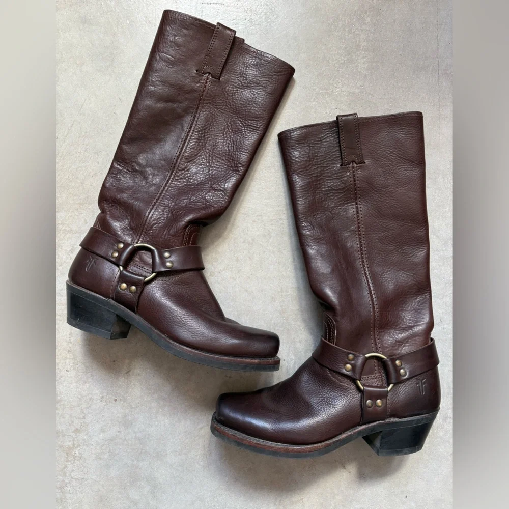 Frye 15R Tall Harness Boots - Picture 15 of 16